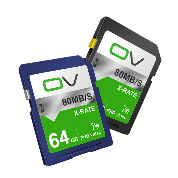 OV X-Rate C10 64GB Memory Card for DSLR Camera Photography Support 1080P 30FPS Video Taking