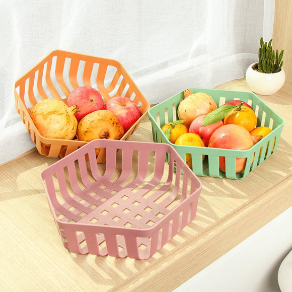 Six Corner Fruit Tray Kitchen Drain Storage Basket Home Living Room