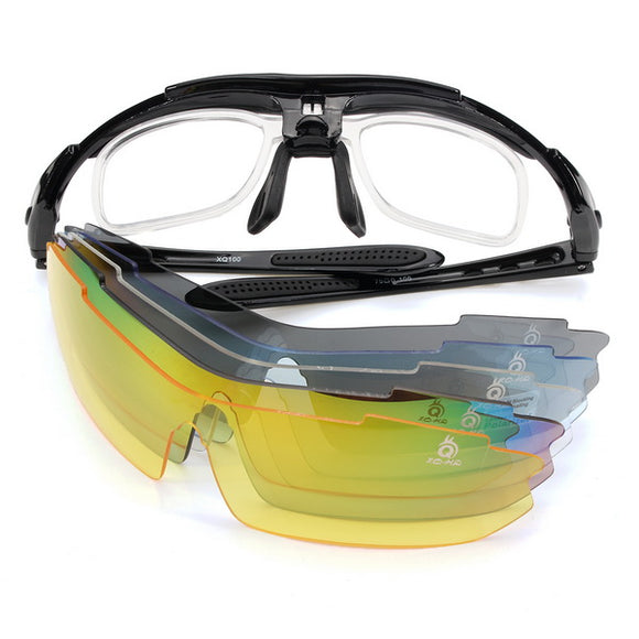 Unisex Semi Rimless Oval Night Driving Glasses Goggles UV400 Sun Eyewear With 4 Lenses Motorcycle