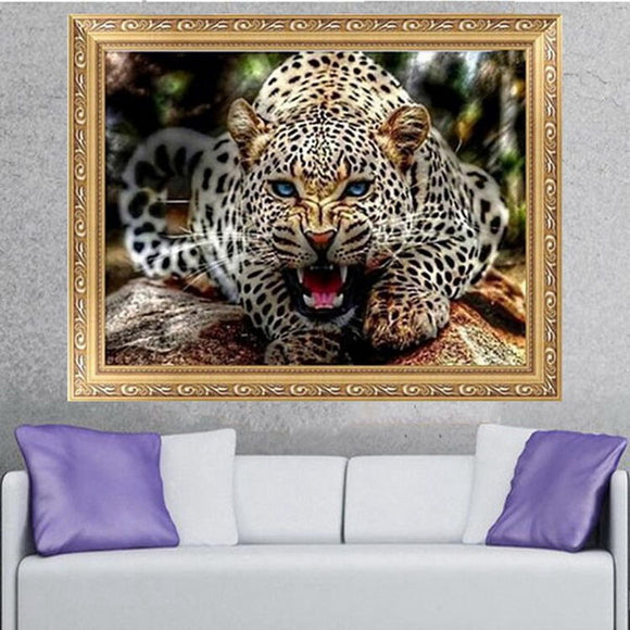 30x40CM 5D Diamond Painting Leopard Embroidery Cross Stitch Home Decor