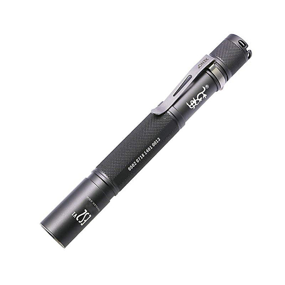 SPECODE ES2 220 Lumens Machining Pen Light Two-direction Detachable Stainless Steel Clip Flashlight AA Battery Camping Hunting Portable Emergency Lantern