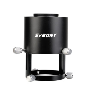 SVBONY Spotting Scope Camera Adapter Extensionable Two Tube Construction Fits Spotting Scope Eyepiece Outer Diameter 49mm to 58mm Black Metal
