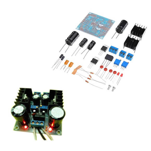 3pcs DIY LM317+LM337 Negative Dual Power Adjustable Kit Power Supply Module Board Component