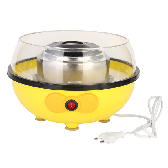 110/220V Portable Electric DIY Sugar Floss Carnival Maker Party Yellow Cotton Candy Machine 455W