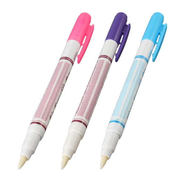 Double Head Air Water Erasable Pen Fabric Marker Water Soluble Automatically Disappear Pen Sewing