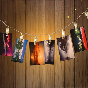 KCASA 1.5M 10 LED Photo Clip String Lights LED Fairy Lights for Festival Christmas Party Wedding