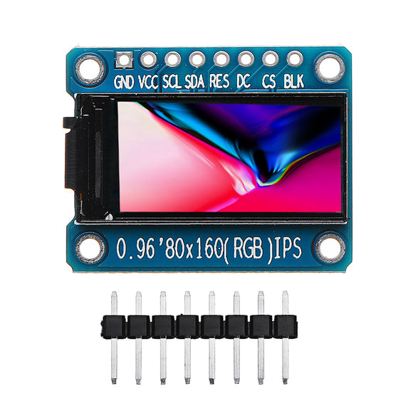 Geekcreit 0.96 Inch 7Pin HD Color IPS Screen TFT LCD Display SPI ST7735 Module For Arduino