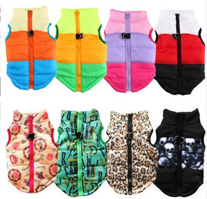 Dog Clothes For Small Dog Windproof Winter Pet Dog Coat Jacket Padded Clothes Puppy Outfit Vest