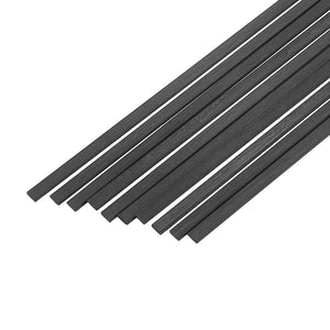 10Pcs/Set 400mm Square Carbon Fiber Rods Strips Carbon Fiber Square Bars Matt Surface for RC Airplane DIY Tool
