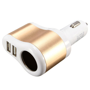 3.1A Dual USB Ports Charger Adapter One Way Car Cigarette Lighter Power Socket