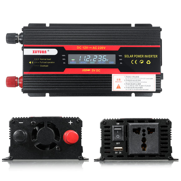 4000W Peak Power Inverter LCD Display DC 12/24V to AC 110V/220V Modified Sine Wave Converter