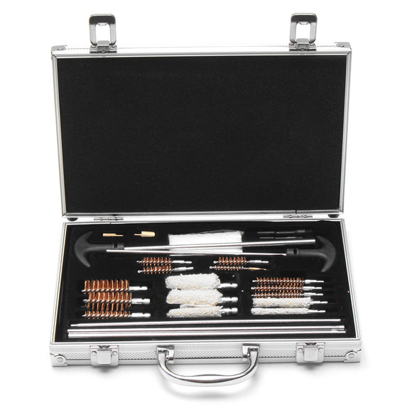 103Pcs Universal Gun Cleaning Kit Brush Cleaner Maintenance Tools Set Aluminum Storage Case