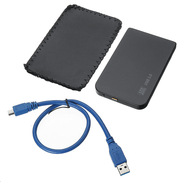 USB 3.0 SATA 2.5inch External HDD SSD Hard Drive Enclosure with Storage Bag