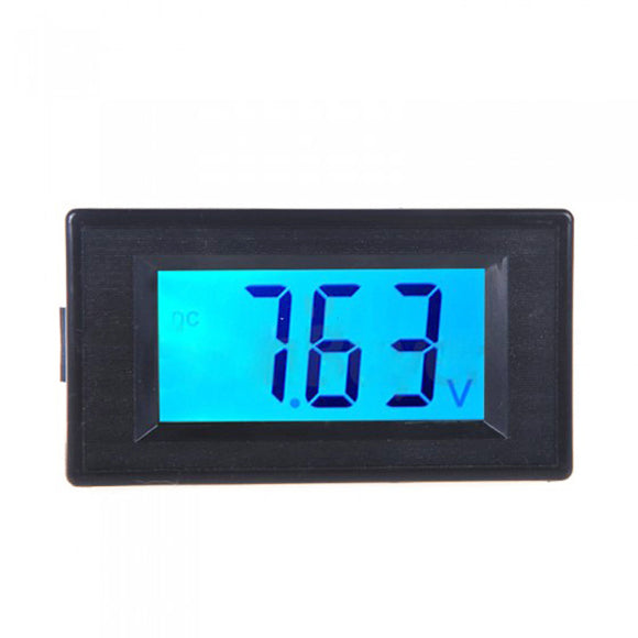 DDH-30L LCD Voltage Tester Digital Display Voltmeter Digital LCD DC Voltage Meter DC 7.5-20V Blue Backlight Instrument Meter Tool
