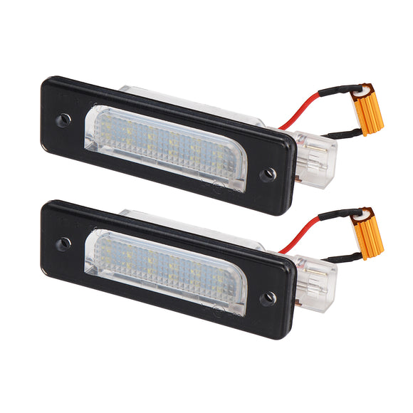 2PCS LED Number License Plate Light Rear For BMW E30 E28 E23 E32 3 5 6 7 Series