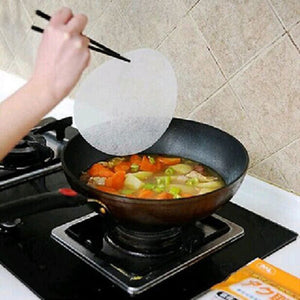 12pcs Kitchen Oil Film Soup Absorbing Cotton Kitchen Paper of Oil Absorption Cooking Filter Tools