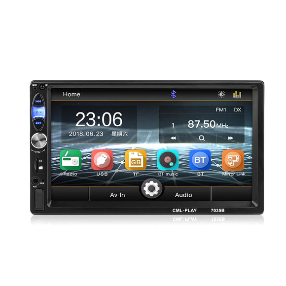 7 Inch 7035B 1024*600 Car MP3 MP4 MP5 FM Radio bluetooth Player