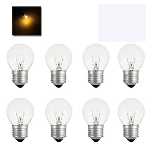 ZX 10X G40 E27 40W Clear Glass Globe Bulbs With Candelabra Screw Base InCandescent Light Bulb AC220V