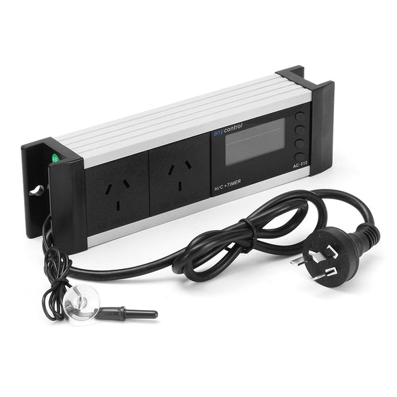 0~50 Cool/Heat Mode Temperature Controller Aquarium Switch Socket LCD Display US/EU/UK/AU Plug