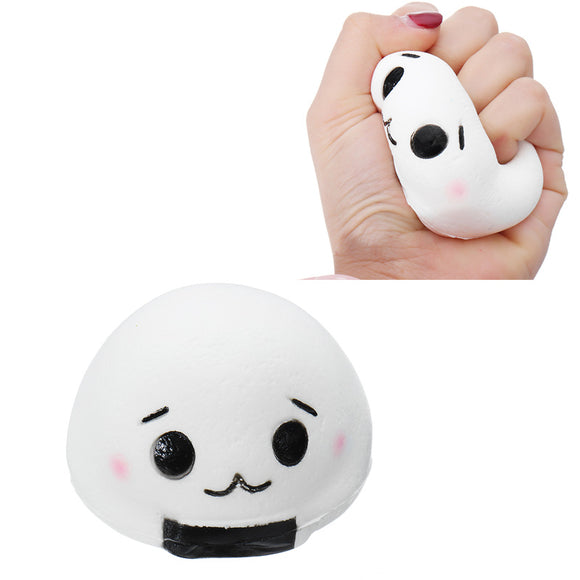 Squishy Onigiri Rice Roll Ball Soft Toy 8x5.5cm Slow Rising Cute Kawaii Collection Gift Decor Toy