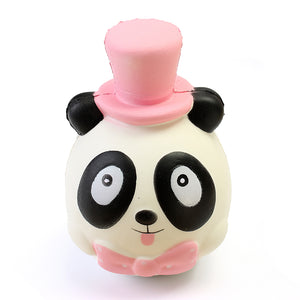 Squishy Mr Panda Hat Bow Tie Jumbo 14cm Slow Rising Collection Gift Decor Toy