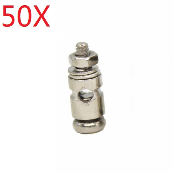 50X 1.8mm Adjustable Pushrod Connectors Linkage Stoppers For RC Airplane