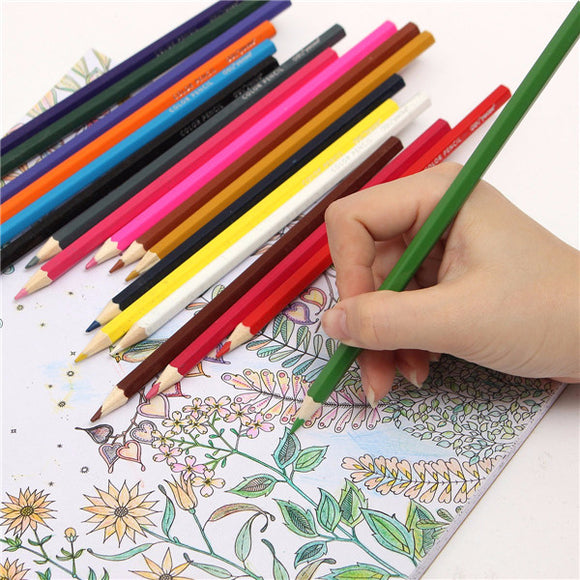 24 Colors Drawing Pencils Water Colored Hexagon Artists Mechanical Drawing Painting