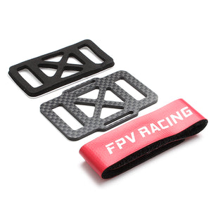 DALRC Carbon Fiber Battery Protection Board with 20cm Battery Straps