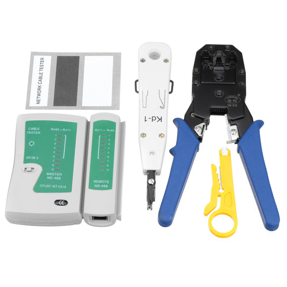 Network Ethernet LAN RJ11 RJ45 CAT5 CAT6 Cable Tester Wire Tracker Tool Kit
