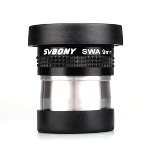 SVBONY SV136 Lens 9mm Wide Angle 72Aspheric Eyepiece HD Fully Coated for 1.25 31.7mm Astronomic Telescopes (Black)"