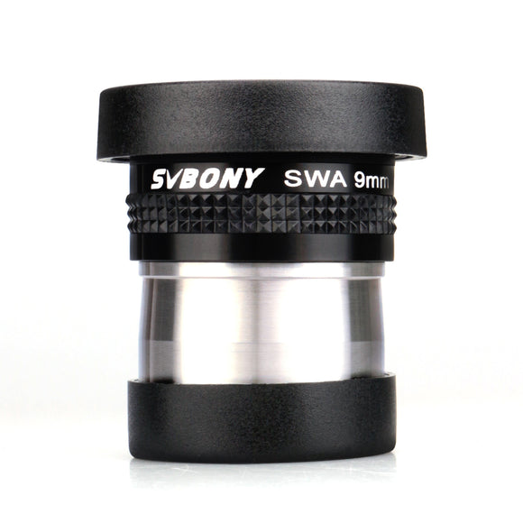 SVBONY SV136 Lens 9mm Wide Angle 72Aspheric Eyepiece HD Fully Coated for 1.25 31.7mm Astronomic Telescopes (Black)