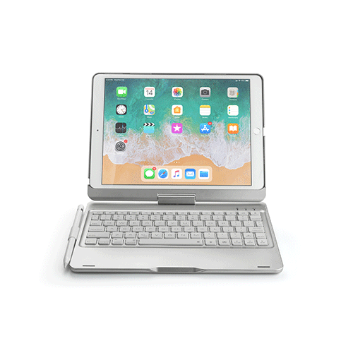 360 Rotation bluetooth Wireless Tablet Keyboard Protective Case With Pencil Holder For iPad Pro 10.5 Inch 2017/iPad Air 10.5 Inch 2019