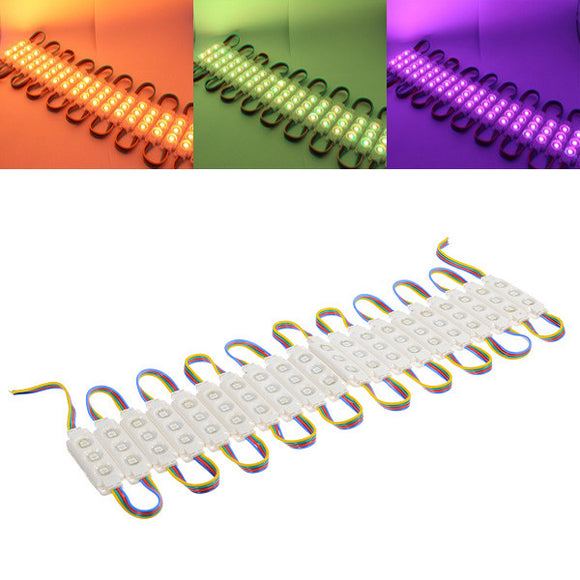 20PCS SMD5050 RGB 60 LED Module Strip Light Waterproof Bar Lamp For Signage Store Front Windows DC12V