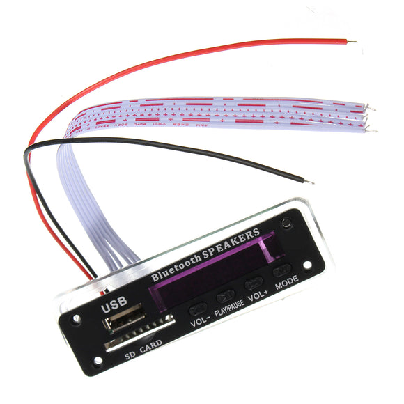 3Pcs M01BT69 12V Wireless Bluetooth MP3 WMA Decoder Board Audio Module USB TF Radio For Car