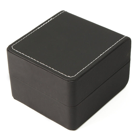 Black Clamshell Watch Bracelet Velvet Gift Box Holder Cushion Pillow