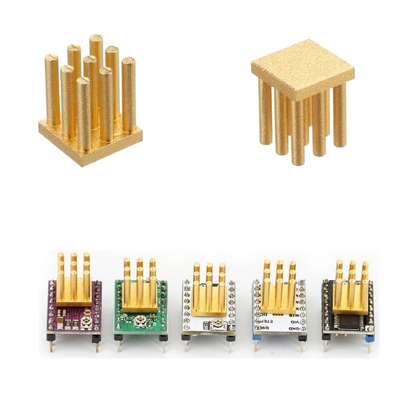 10x10x12mm Radiator Cooling Block Square Heatsink For TMC2100 TMC2208 TMC2130 Driver