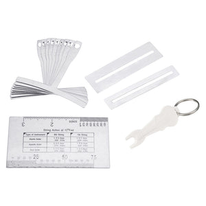 New String Action Gauge Ruler Guide Setup Guitar Electric Measuring Tuning Tools