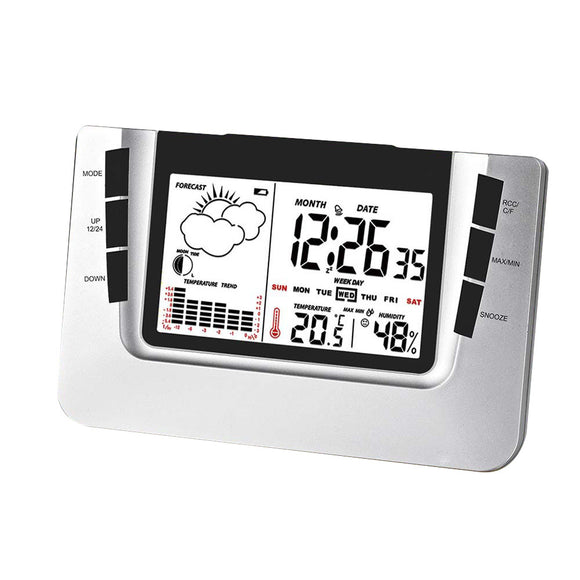Multifunction Electronic Digital Meter Temperature Humidity LCD Timer Luminous Weather Forecast