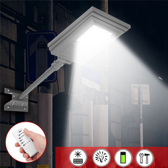 20W Waterproof Solar Powered Street Light Remote/Light Control with Bracket Outdoor Garden Walkway