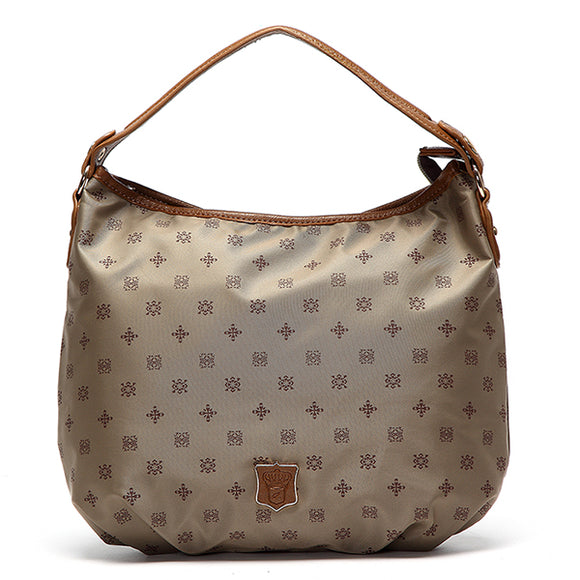 Women Vintage Waterproof Printing Tote Handbag Nylon Light Weight Shoulder Bag Crossbody Bags