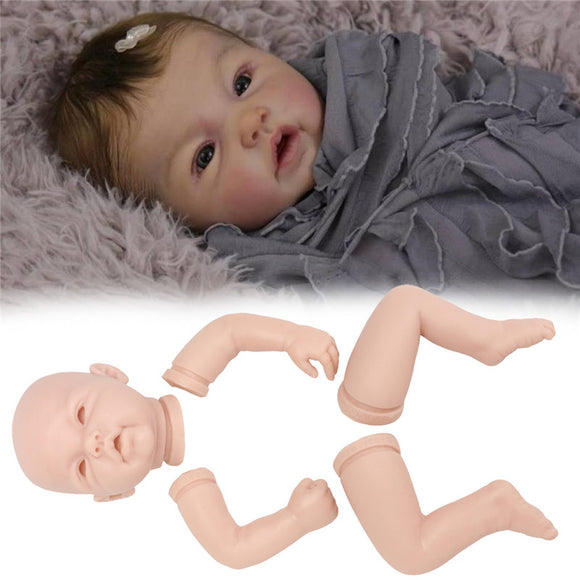 22 Unpainted Reborn Doll Kit Soft Vinyl Full Limb Anatomically Lifelike DIY Toy