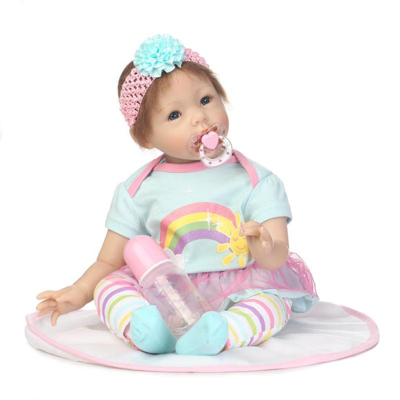 NPK 23'' Reborn Babies Doll Soft Silicone Realistic Baby Dolls Fashion Baby Toys