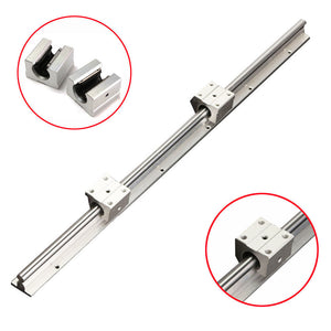 Machifit SBR12 500mm Support Linear Rail Optical Axis Guide with 2pcs SBR12UU Bearing Slide Blocks