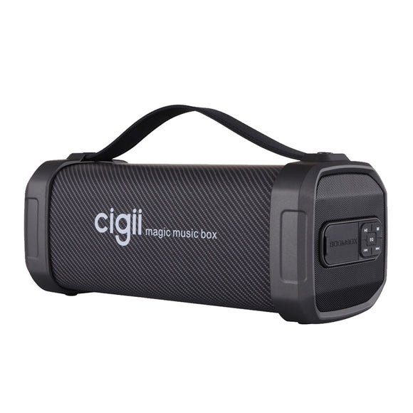 CIGII F62D 10W Portable bluetooth Speaker Noise Reduction Outdoor Headset Support FM Radio USB AUX With Strap A2DP Wireless