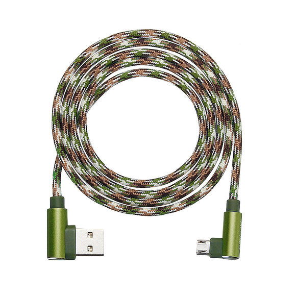APPACS Camouflage Micro USB to USB Double 90 Dregee Right Angle Tablet Cable 1M