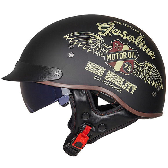 GXT DOT Retro Motorcycle Helmet Men Women Moto Helmet Summer Open Face Scooter Biker Motorbike Riding Helmet Certification MT-4