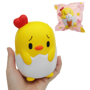 Cartoon Chick Squishy 12*8.5CM Slow Rising With Packaging Collection Gift Soft Toy