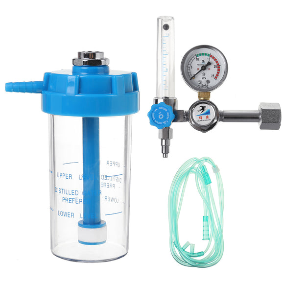 Oxygen Cylinder Regulator Pressure Flowmeters Gauge Valve