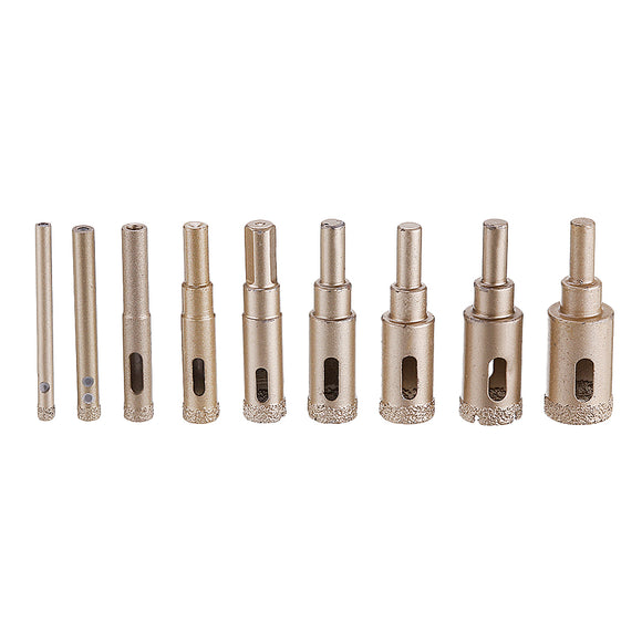 Drillpro 6-22mm Brazed Hole Saw Cutter Hole Puncher Tile Ceramic Glass Marble Emery Drill Bit