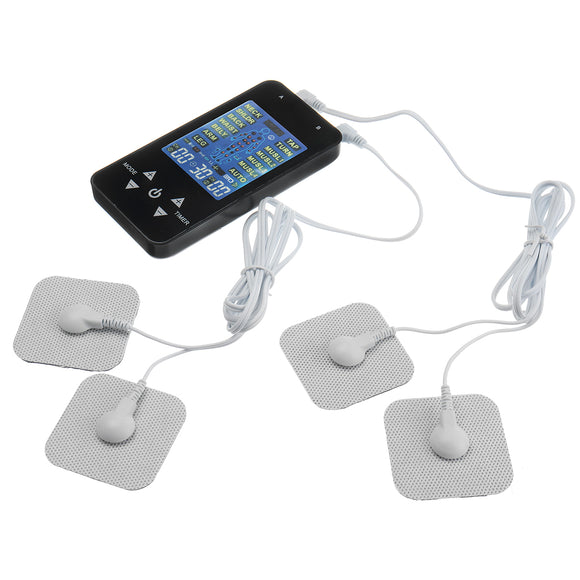Stimulation Electric Massager 15 Modes Muscle Therapy Pain Relief LCD Electrotherapy Muscle Stimulator with Electrode Pads